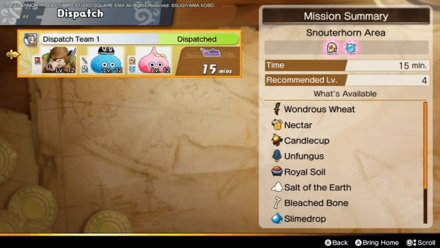 dispatch mission menu