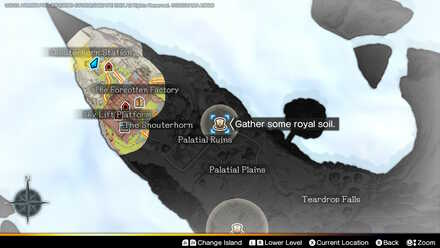 DQ Treasures - Royal Soil location