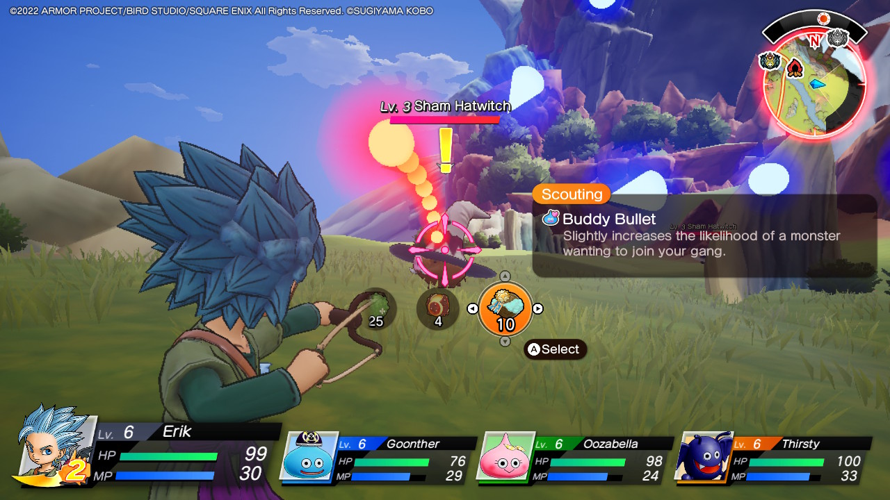 DQ Treasures - using Buddy Bullet