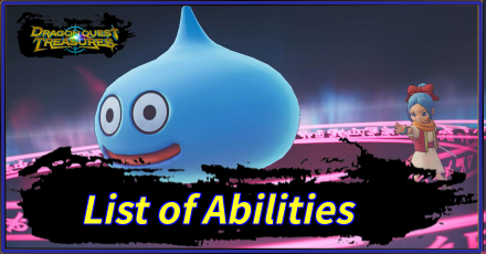 Dragon Quest Treasures - List of Abilities Banner