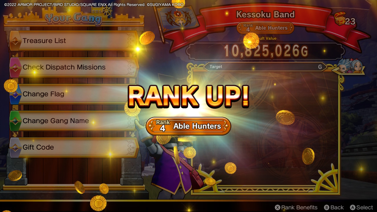 DQ Treasures - Gang Rank 4