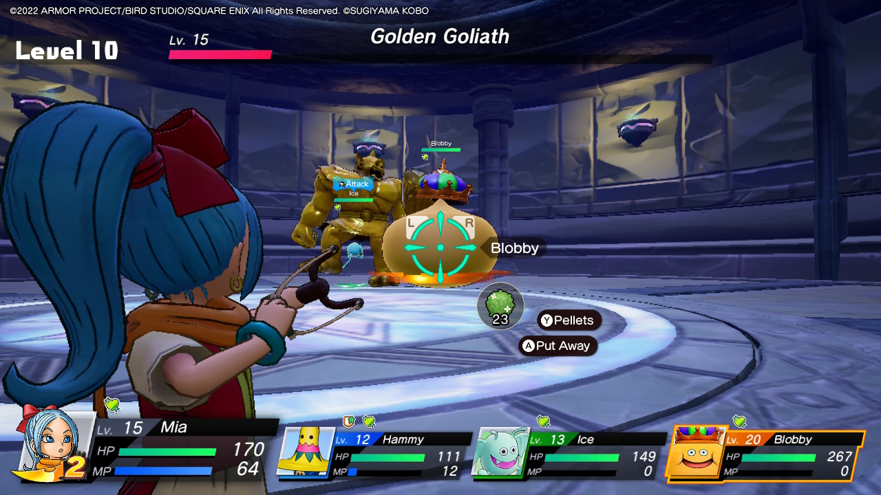 DQ Treasures - using Heal Pellets