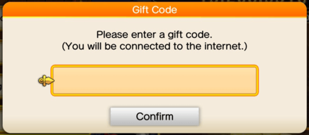 Enter Gift Code