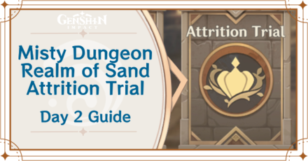 Genshin Impact - Misty Dungeon Realm of Sand Attrition Trial Day 2 Guide