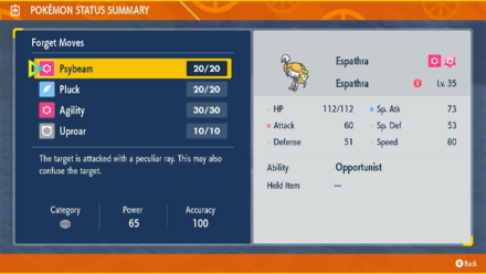 Pokemon Scarlet and Violet - Give Espathra Roost Step 4