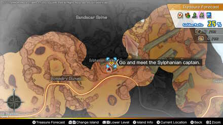 DQ Treasures - Captain Levanter location