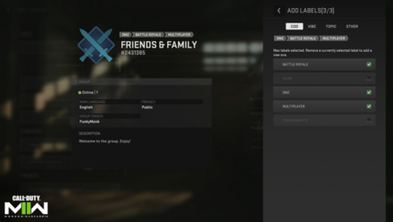 Call of Duty® Modern Warfare® II - Groups