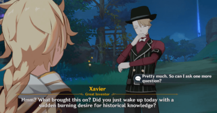 Genshin - Dance of Destruction How to Play 5 - Finish talking to Xavier