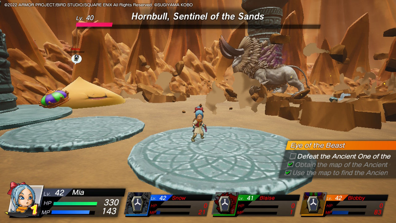 DQ Treasures - Hornbull explosive attack