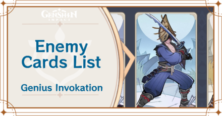 Genshin Impact Enemy Cards list