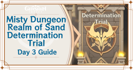 Genshin Impact - Misty Dungeon Realm of Sand Determination Trial Day 3 Guide