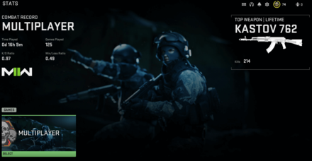 MW2 - Access Combat Record 3