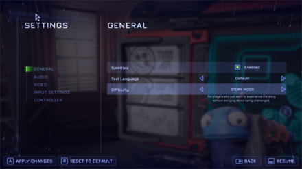 High on Life - Change Difficulties in the Settings Menu