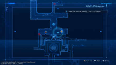 Crisis Core Final Fantasy VII Reunion - Chapter 3 Amulet Map Location