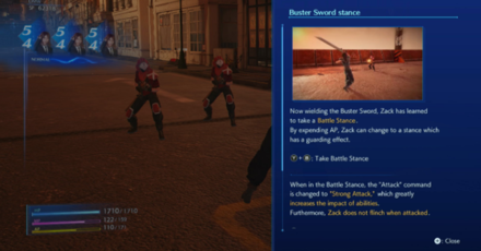 Final Fantasy VII Reunion - Battle Stance