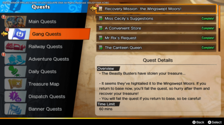 Complete the Gang Quest