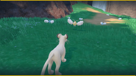 Pokemon Scarlet and Violet SV - Battle  Shiny Swablu in Outbreak.png