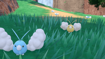 Pokemon Scarlet and Violet SV - Shiny Swablu in Outbreak