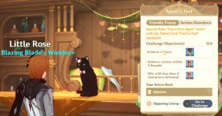 Genshin - Fatui Pyro Agent Tavern Challenge - Agent