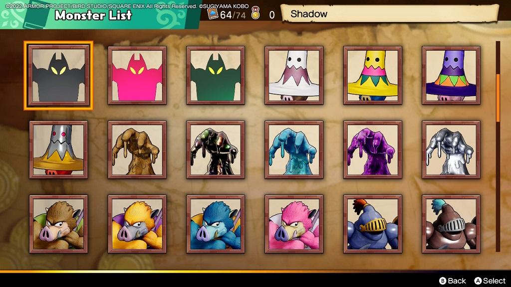 DQ Treasures - completing the Bestiary