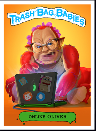 High on Life - Trash Bag Babies #5 - Online Oliver Trading Card