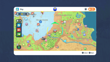 Pokemon Scarlet and Violet (SV) - Team Star Cap on Map