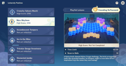 Genshin - Men-Mayhem Unending Refinement