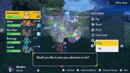 Saving Before Catching a Specific Pokemon - Pokemon Scarlet and Violet (SV)