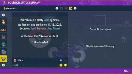 Checking your Pokemon