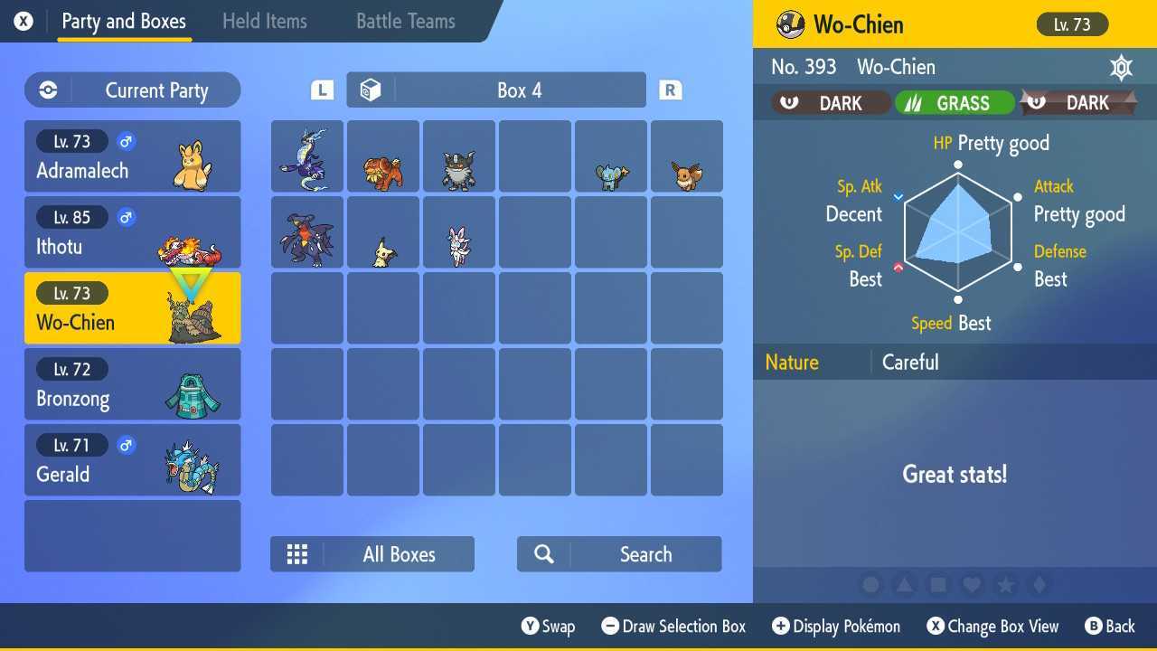 Wo Chien Stats - Pokemon Scarlet and Violet (SV)