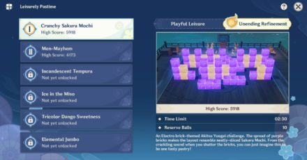 Genshin - Crunchy Sakura Mochi Unending Refinement