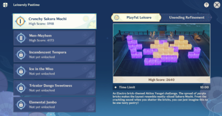 Genshin - Crunchy Sakura Mochi Playful Leisure