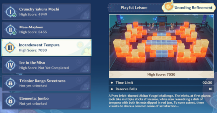 Genshin - Incandescent Tempura - Unending Refinement