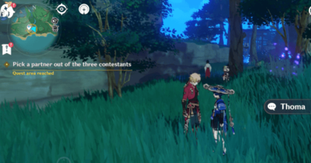 Genshin - Pick a Partner Out of Three Contestants Thoma