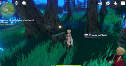 Genshin - Second Test of Courage Normal Chest Location 3 - In the Woods