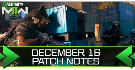 Modern Warfare 2 - December 16 Patch Notes Banner