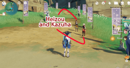 Genshin - The Currents of Life Quest Mikawa Flower Festival Guests 3