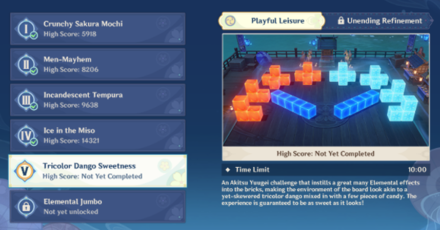 Genshin - Tricolor Dango Sweetness - Playful Leisure