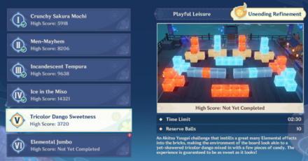 Genshin - Tricolor Dango Sweetness - Unending Refinement