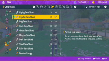 Pokemon Scarlet and Violet SV - Psychic Tera Shard