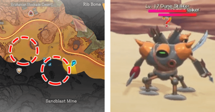 Dragon Quest Treasures - Dune Stalker Locations