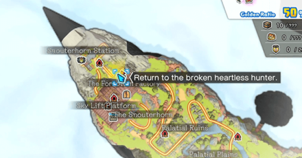 Dragon Quest Treasures - Heartless Hunter Location Map