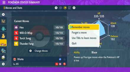 Making a Pokemon Remember Moves, Second Step - Pokemon Scarlet and Violet (SV)