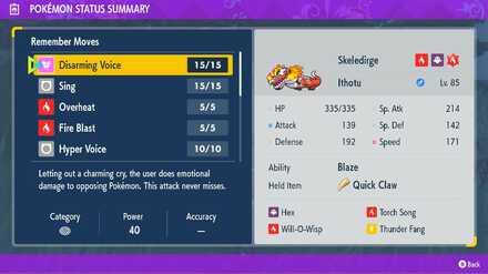 Making a Pokemon Remember Moves, Third Step - Pokemon Scarlet and Violet (SV)