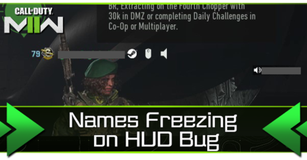 Modern Warfare 2 - Names Freezing on HUD Bug