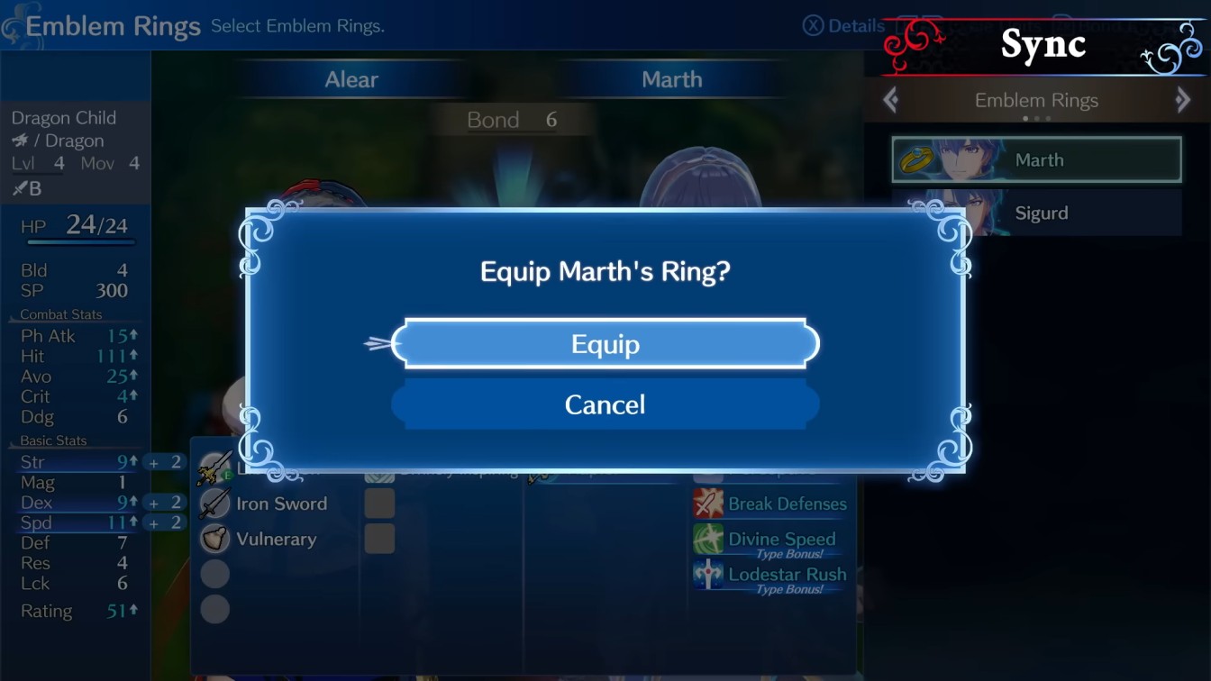 Fire Emblem Engage Equip Emblem Ring