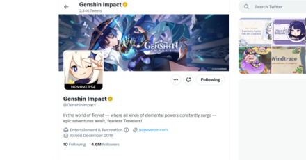 Genshin - Genshin Impact Official Twitter Account