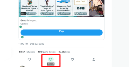 Genshin - Commemoration of Version 3.3 Update Twitter Event Step 2