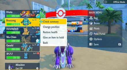 Changing Your Pokemon