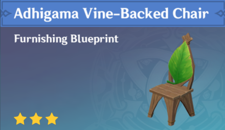 Genshin Impact - How to Get Adhigama Vine-Backed Chair Furnishing